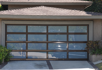 Model EL100 Full View Aluminum Garage Doors