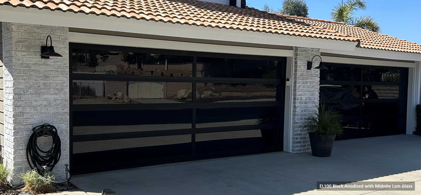 Model EL100 Full View Aluminum Garage Doors